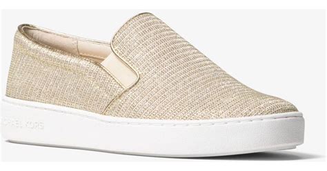 michael kors keaton slip on sneakers|michael kors chain mesh keaton.